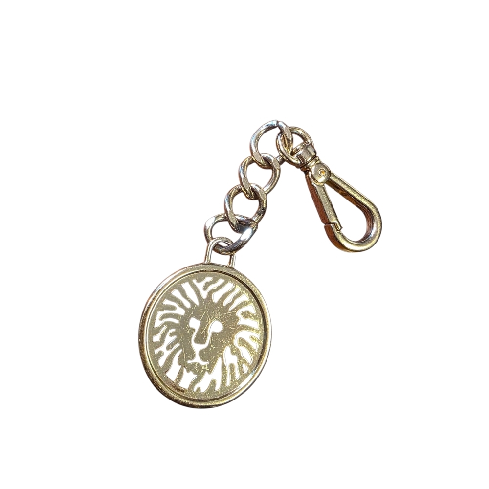 Gold Lion Emblem Keychain